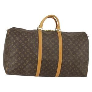 LOUIS VUITTON Monogram Keepall 60 Boston Bag M41422 LV Auth 155159